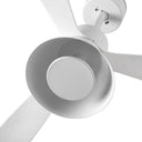 ventilador de techo inteligente con luz de acero y metacrilato ø132 cm 20 w cct seleccionable 3 palas, vista 4